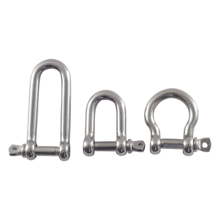 起重 U型卸扣M4M6M8M10M12M16M18M20M25T D型卸扣 304不锈钢卸扣