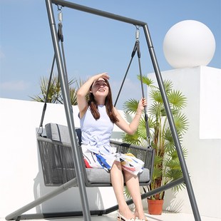 户外秋千庭院室外双人摇椅阳台吊椅家用网红休闲摇篮椅室内秋千椅