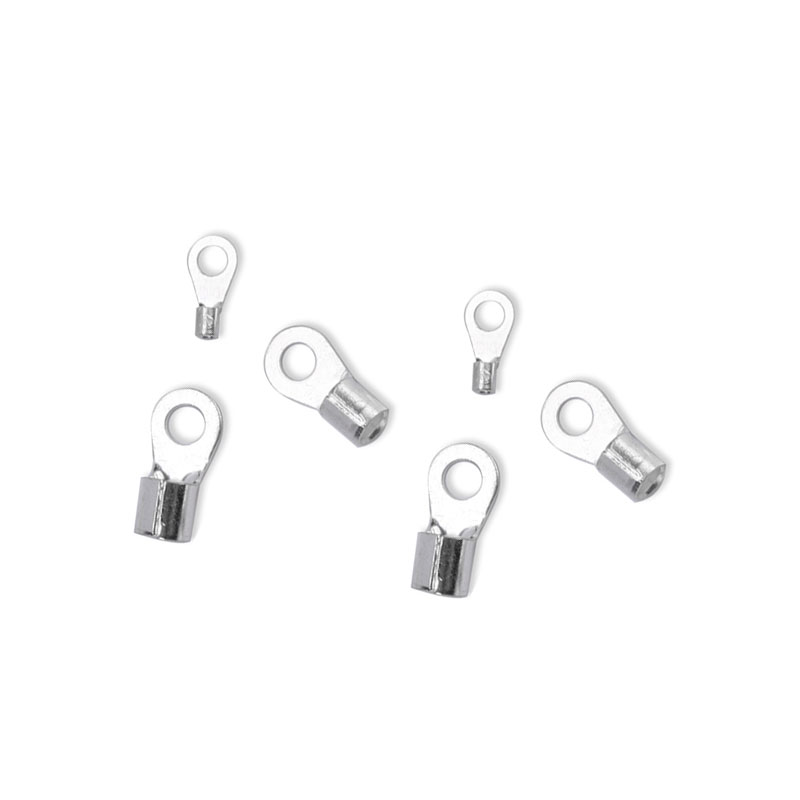 圆形O型冷压接线端子OT16-10黄铜镀银鼻子电线接头地线线耳100只