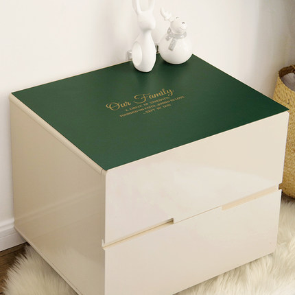 羽果【皮革床头柜垫】简约家用防水防油防烫茶几垫餐桌垫书桌布