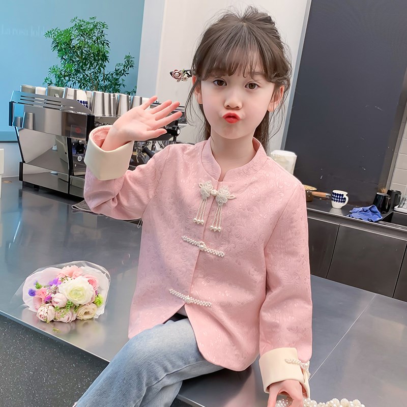 女童春装2026新款儿童外套洋气中式国风汉服套装春秋季小女孩上衣图片