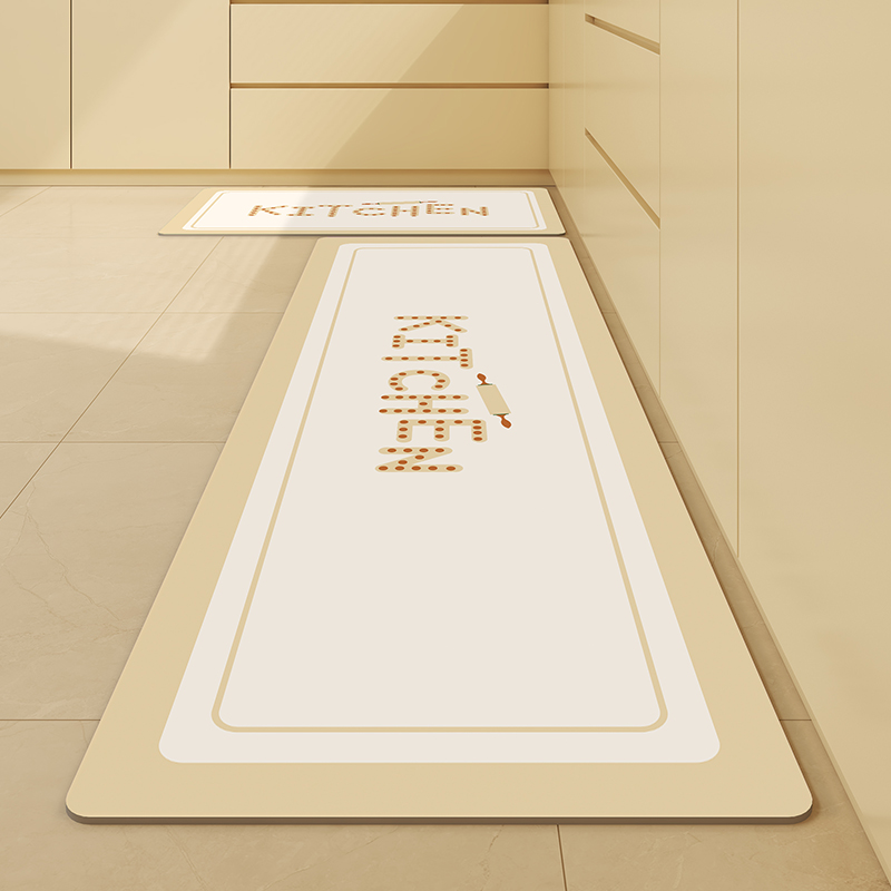 厨房专用地垫防滑防油可擦免洗防水防污耐脏皮革脚垫子满铺可裁剪