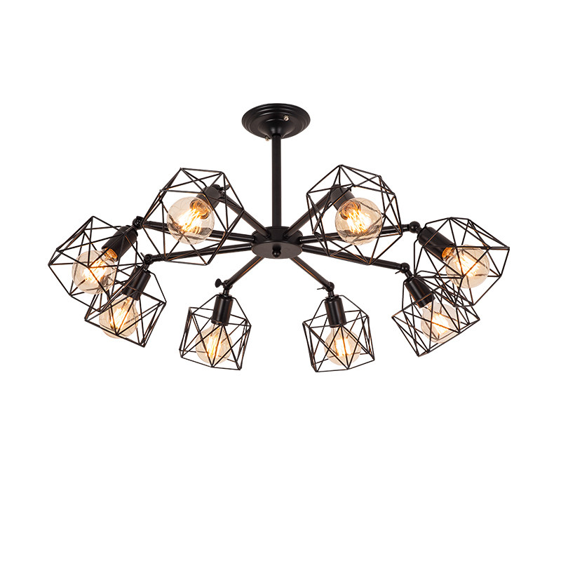 创意个性复古铁艺多头吊灯客厅餐厅服装店发廊走廊楼梯吸顶灯吊灯,家装灯饰光源,客厅吸顶灯,淘宝优惠券,粉丝福利购,淘宝优惠卷