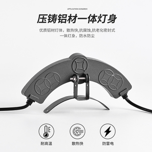 led瓦楞灯古建筑凉亭瓦片灯24V户外防水古楼寺庙屋檐瓦琉璃瓦灯