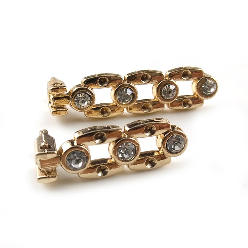 可拆卸衣服替换挂饰带钻拉锁吊坠羽绒服金色拉链头包包行李箱配件