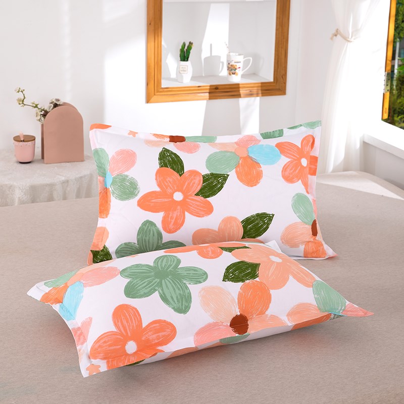 全棉枕头套100纯棉枕套一对装家用秋冬枕芯套2024新款48cmx74cm