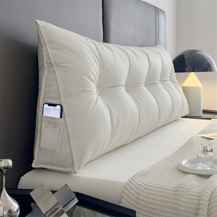免洗! 床头软包靠背枕2024新款高级感床上大靠垫榻榻米床头靠枕
