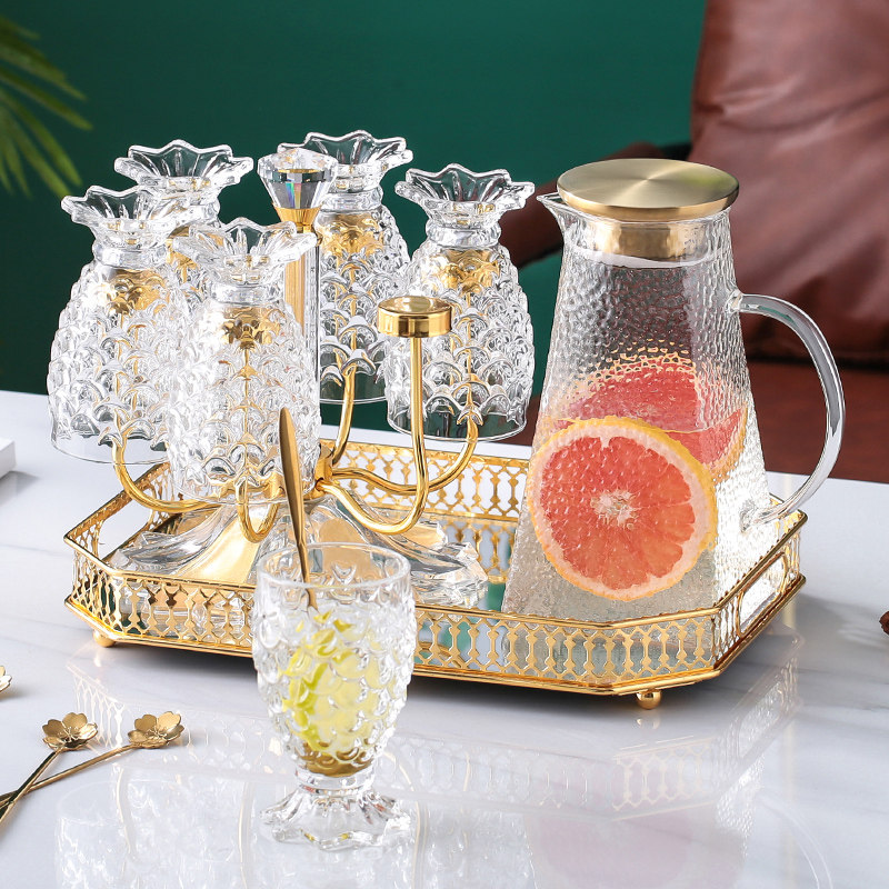 创意杯架水杯架子置物架玻璃杯挂架沥水托盘欧式家用客厅倒挂杯子