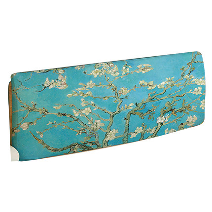 全包床头套罩复古梵高油画木床靠背套星空床头罩简约欧式软包装饰