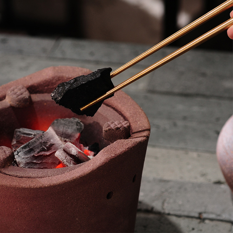 煮茶碳龙眼炭果木炭橄榄炭乌榄炭枣核炭功夫小碳炉红泥炉茶道配件