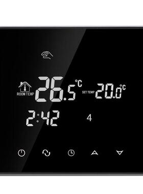 液晶触摸屏恒温器地暖系统温度调节器AC200-240V温度控制器