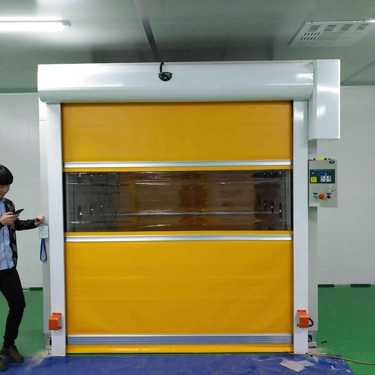 符合GMP标准的密封款软帘快速门CE认证的高速卷帘门出口厂家直销