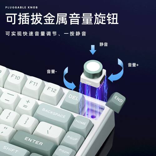 RK R75Pro三模机械键盘 RGB电竞专用客制化75%迷你女生男生电脑键