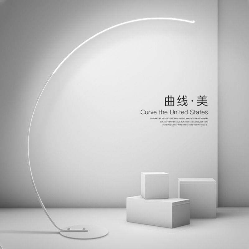 红落120地网灯厅简约弧形房客间装饰品布置北欧落灯地极简氛围ins