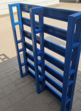 圆角喷双层托直盘袋装品IYS面粉物铁质叉车托塑盘角喷塑货轻型托