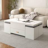 茶几餐桌用小叠户型可伸缩折两北欧茶CFM多几电视柜组合功能升降