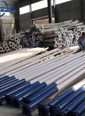 55055米6米户外新农道路灯阳能太路灯杆热镀锌市电工程路杆厂村家