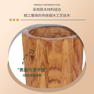 原木花盆轻质原木花盆天木实木花盆内植室多肉草物本植物家居和办