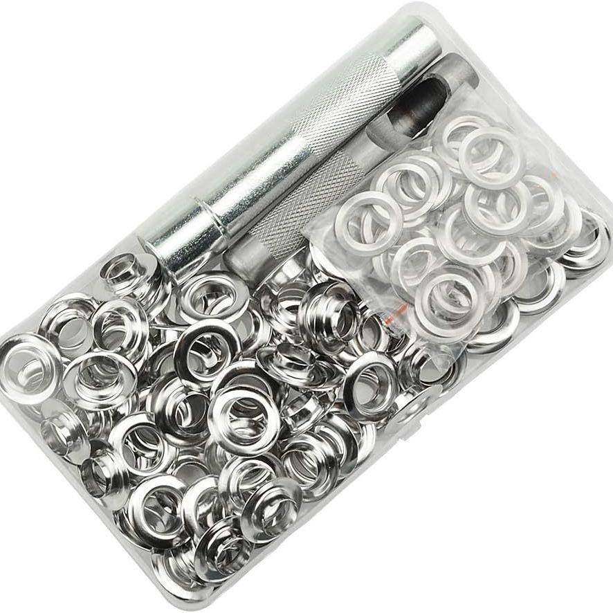 内14mm艇气眼1YTF00套+具金属鸡眼扣子盒工装篷布游扣服装辅料