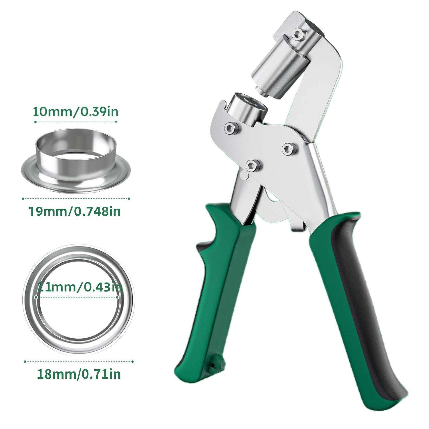 300套10mm气手孔扣眼手MTU压气钳安金装工具动套装篷布属鸡眼扣眼