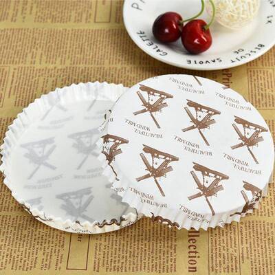 6寸披萨面包纸托淋温膜烘焙托LM180BY3杯耐高家用纸蛋糕底托