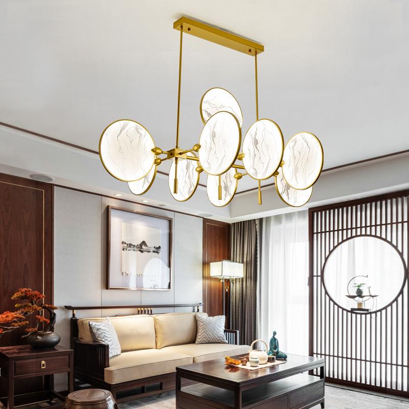 72铁艺新式吊灯客厅灯2025年新中国款风禅意创个性茶室中灯意具轻