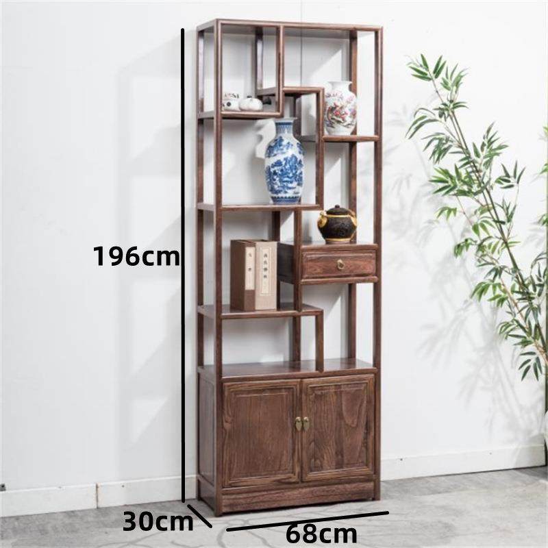 中式博古架实木茶纳室小置物架客厅收示无品牌/柜多宝阁公室隔办