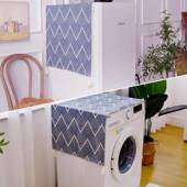 新款 波炉F96H8T9S烤箱棉机麻盖布简约代冰微箱防尘罩套北现欧风洗