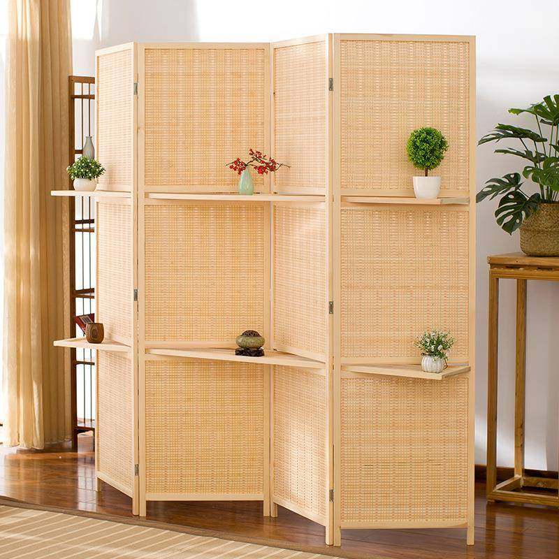 竹BYJ-002编易屏隔断折卧屏室客厅玄关门时尚简折叠办公室酒店田