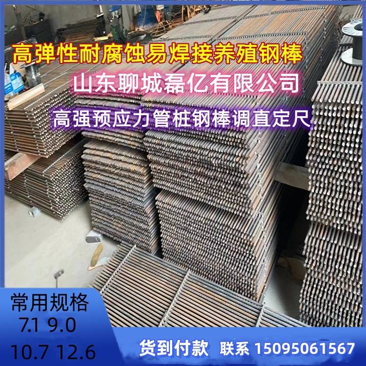 养殖场漏粪板专用钢棒加工定尺长短10.7 12.6耐腐蚀养猪pc钢棒厂