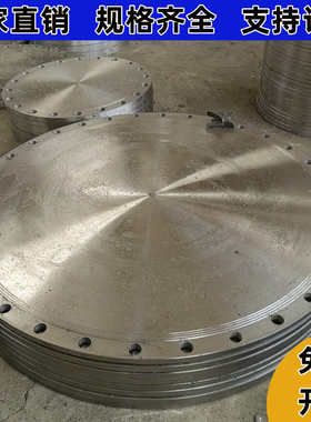 盲板法兰片盖BL定制PN6/10/16/25/DN20-2000/堵钢制头碳钢#20非标