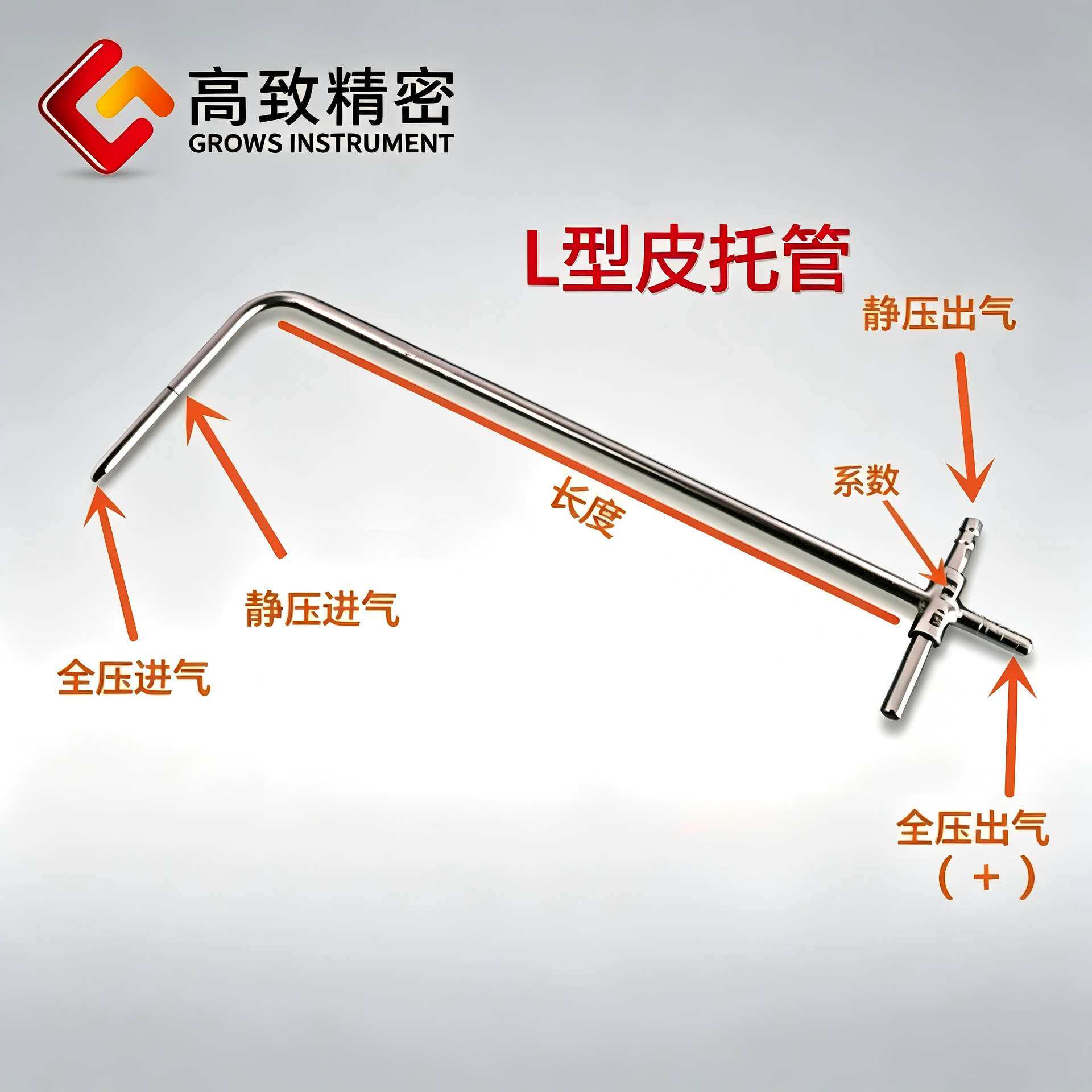 L型皮托管 L型标准皮托管皮托管不同长度标准L型皮托管