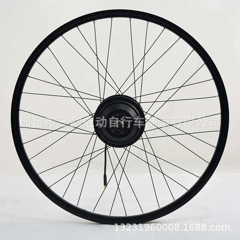 自行车锂电动助力车套件26寸36v250w后置电机轮组