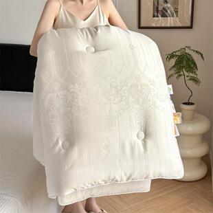 80支匹马棉天丝提花大豆纤维澳洲羊绒羊毛被A类母婴级加厚保暖被+