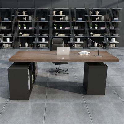 经理总监办公室办公桌椅组合家用简约现代台式办公桌带侧柜电脑桌