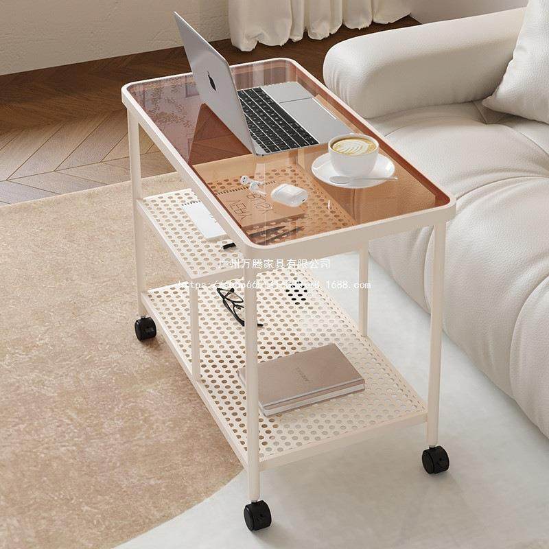 万腾奶油风沙发边几可移动茶几小推车床头边桌创意侧边柜收纳万腾,3C数码配件,其它配件,淘宝优惠券,粉丝福利购,淘宝优惠卷