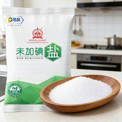 四川矿盐精制家用食用盐深井盐未加碘食品盐商用细盐炒菜盐巴无碘