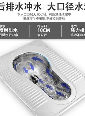 304不钢锈蹲器工程蹲坑校酒吧大便器防臭32748公便共厕所不锈钢蹲