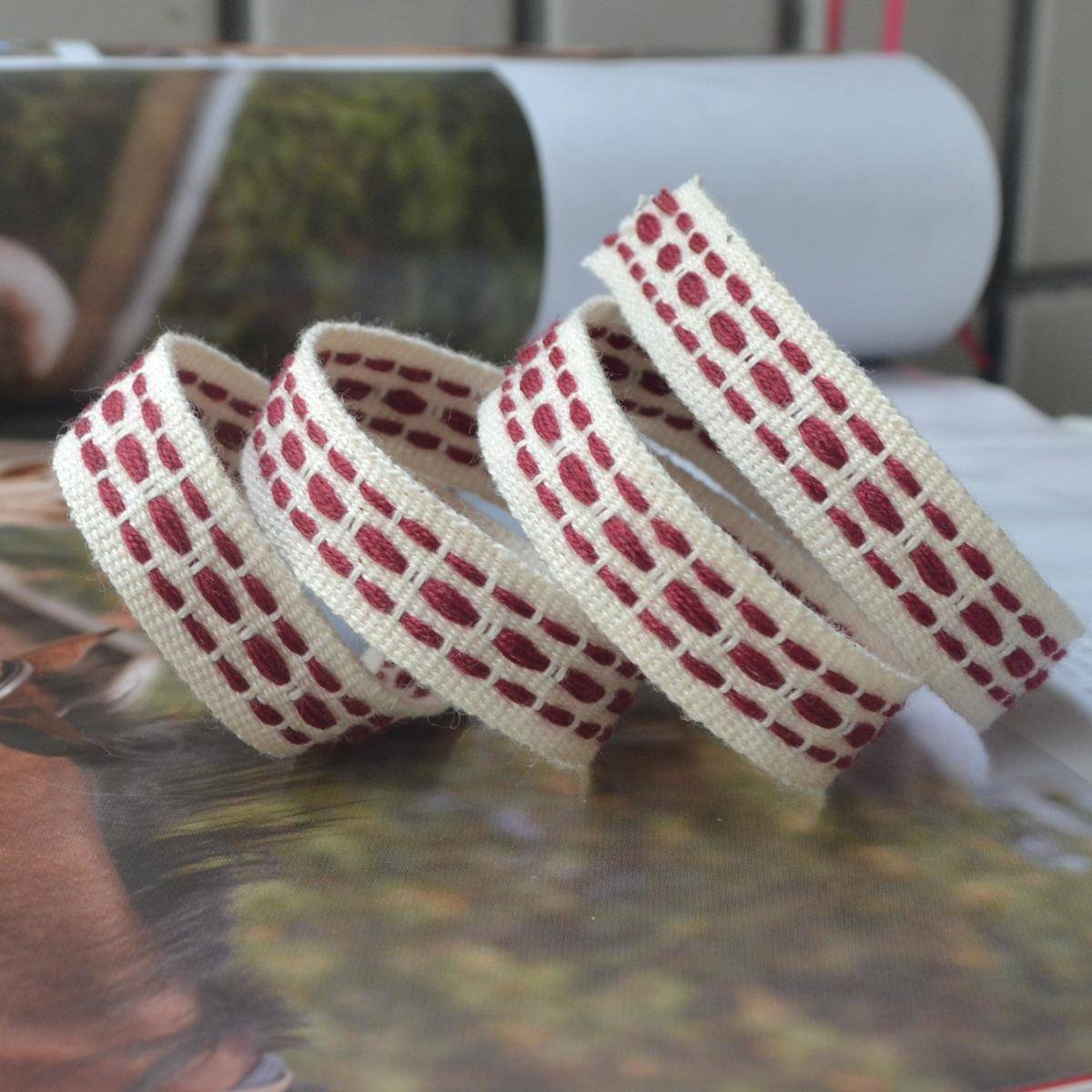 OCE15m宽跳点人字棉棉带织销带织带厂m家直服装辅料带