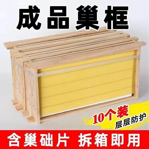 框中专蜂巢础巢框成八千带品蜂巢意蜂巢脾蜜蜂巢基蜂箱用VNO工具
