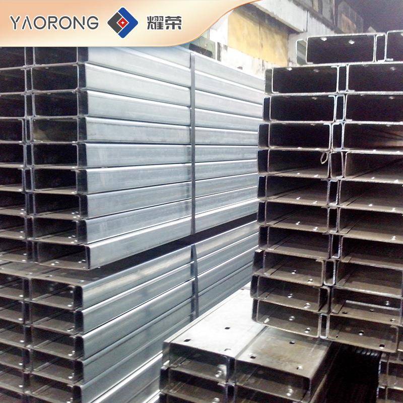 无厂Q235热镀锡锌家863C型钢国标冷弯冲C型钢太阳能孔支架冷弯型