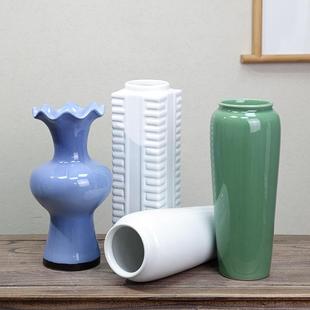 日意式 花道小原RMC流投入瓶器复古创白色套陶瓷花艺插花餐组花合