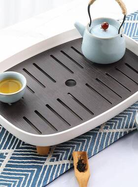 日式茶盘家用轻现代小型储水式F967TT7J台功夫茶具奢简茶干约泡台