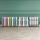 整伽垫收纳放置物142展架子泡沫按摩滚轴普拉提理架子落地整瑜理