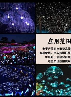 端点光纤0.2m0.5UEDmm0.755mm51mmm1.mm实心软质照明导光条水母灯