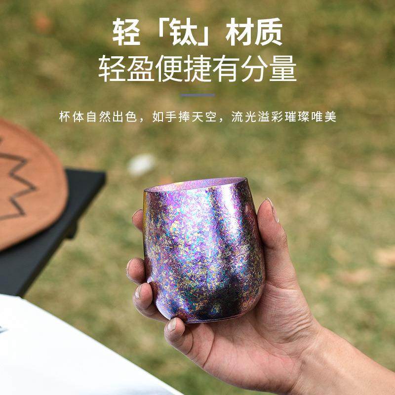 纯钛杯双层鹅杯隔热钛户RX0023外露营蛋旅行大容量茶杯送礼品茶人,餐饮具,茶杯,淘宝优惠券,粉丝福利购,淘宝优惠卷