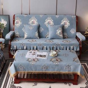 实木发坐垫带靠联邦椅背子高三人老式 木质连A91801体沙发垫加沙密