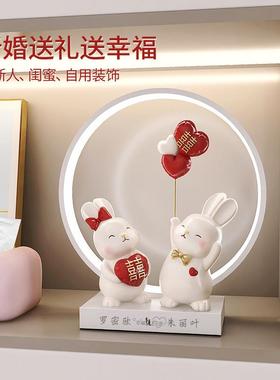 结礼房婚礼物摆件新婚送新人朋卧室客厅婚布友BJK1933置装饰品情