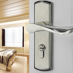 固锁不特锈钢室内卧室房门锁欧式 025 木实门简约双舌反提锁具5011