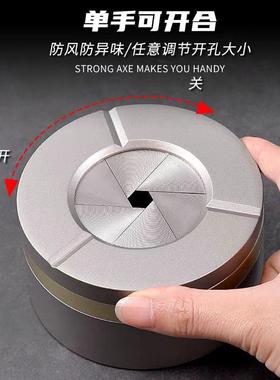 载新款车家居铝合金创意可旋转可开缸带盖烟灰家OUC居桌合面